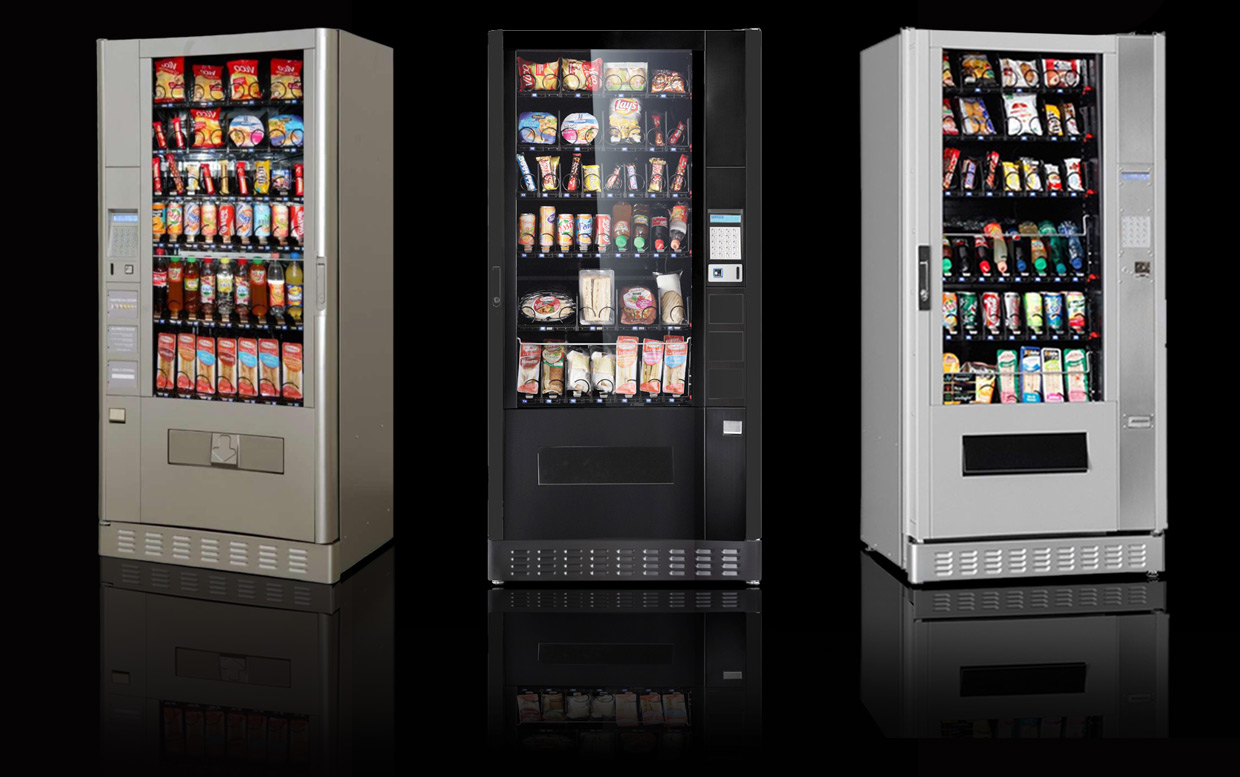 Distributeur automatique mixte boissons fraîches, confiseries, snacks